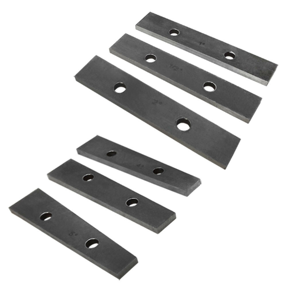 1/2 - 5 Degree 6 PC Precision Thin Angle Block Set For Vise Angle Gage Measure