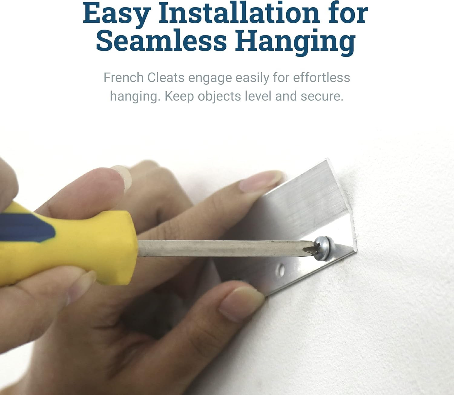 French Cleats 3-Inch Mounting Hardware - Supports 15 lbs - 3 Pairs of Small Clea