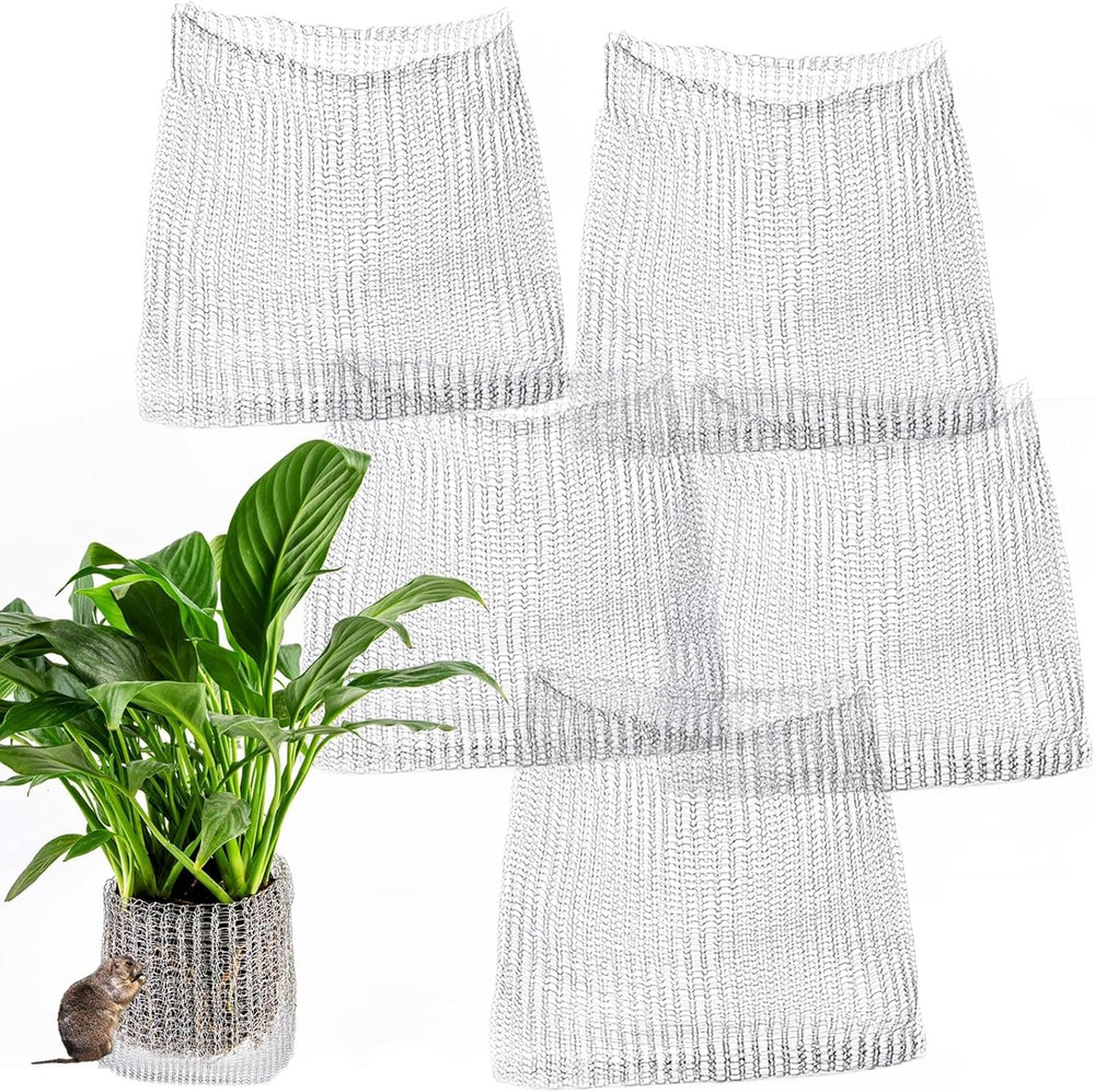 5 Pcs 5 Gallon Root Guard Gopher Proof Wire Basket Mole and Vole Mesh Wire Baske
