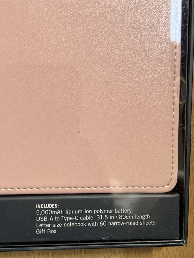 TUL Custom Note Taking System Pink Discbound Wireless Charging Notebook Sealed