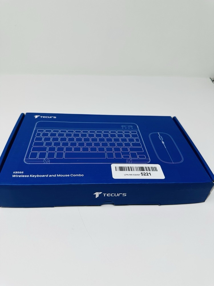 Tecurs KB566 Wireless BT Keyboard & Mouse Combo (Black)for iPad/iPhone/PC/Mac