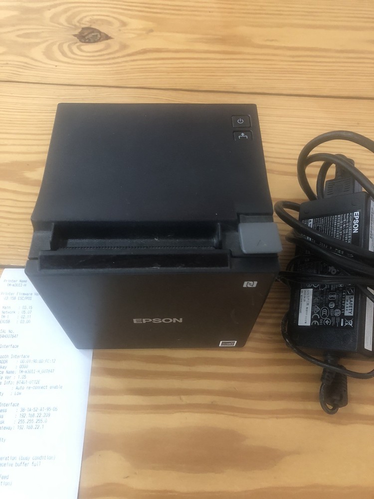 EPSON TM-M30II MODEL M362D Receipt Printer Bluetooth/WIFI/Ethernet/USB -LOW CUTS