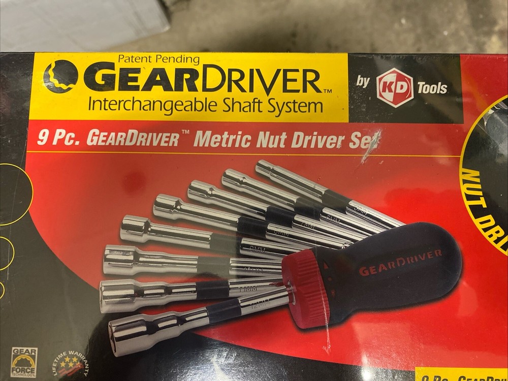 KD/GearDriver Interchangeable Shaft System, Part #8909,9pc Metric Nut Driver Set