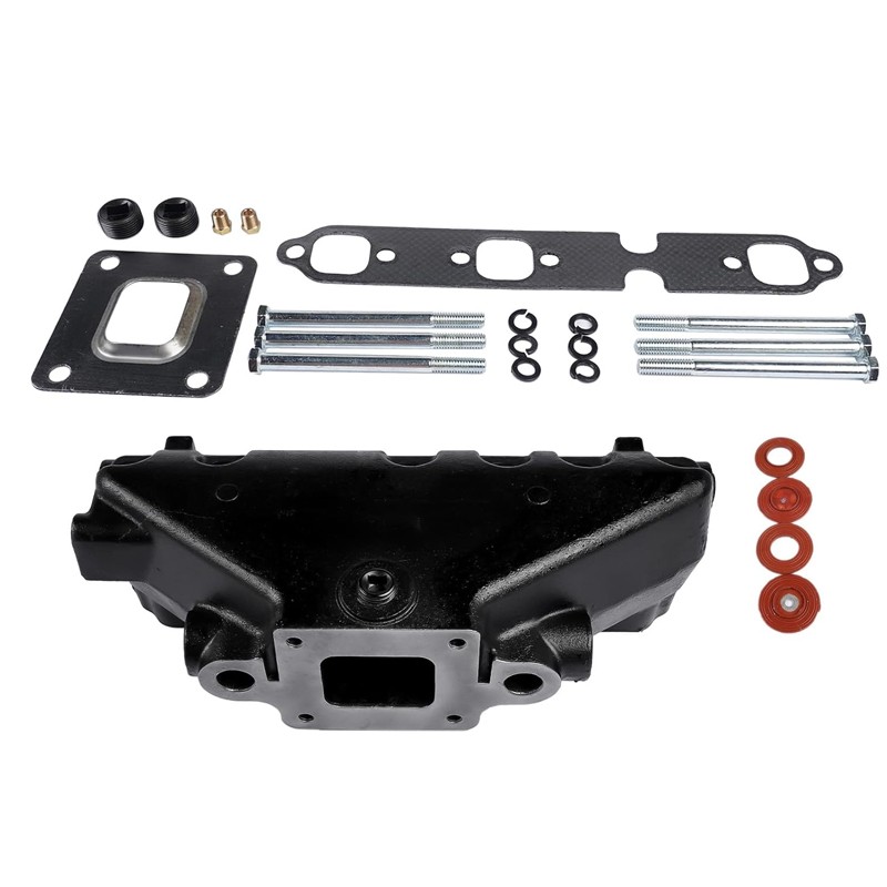 2PCS Exhaust Manifold Dry Joint Riser for Mercruiser GM 4.3 V6 2002-UP 864612T01