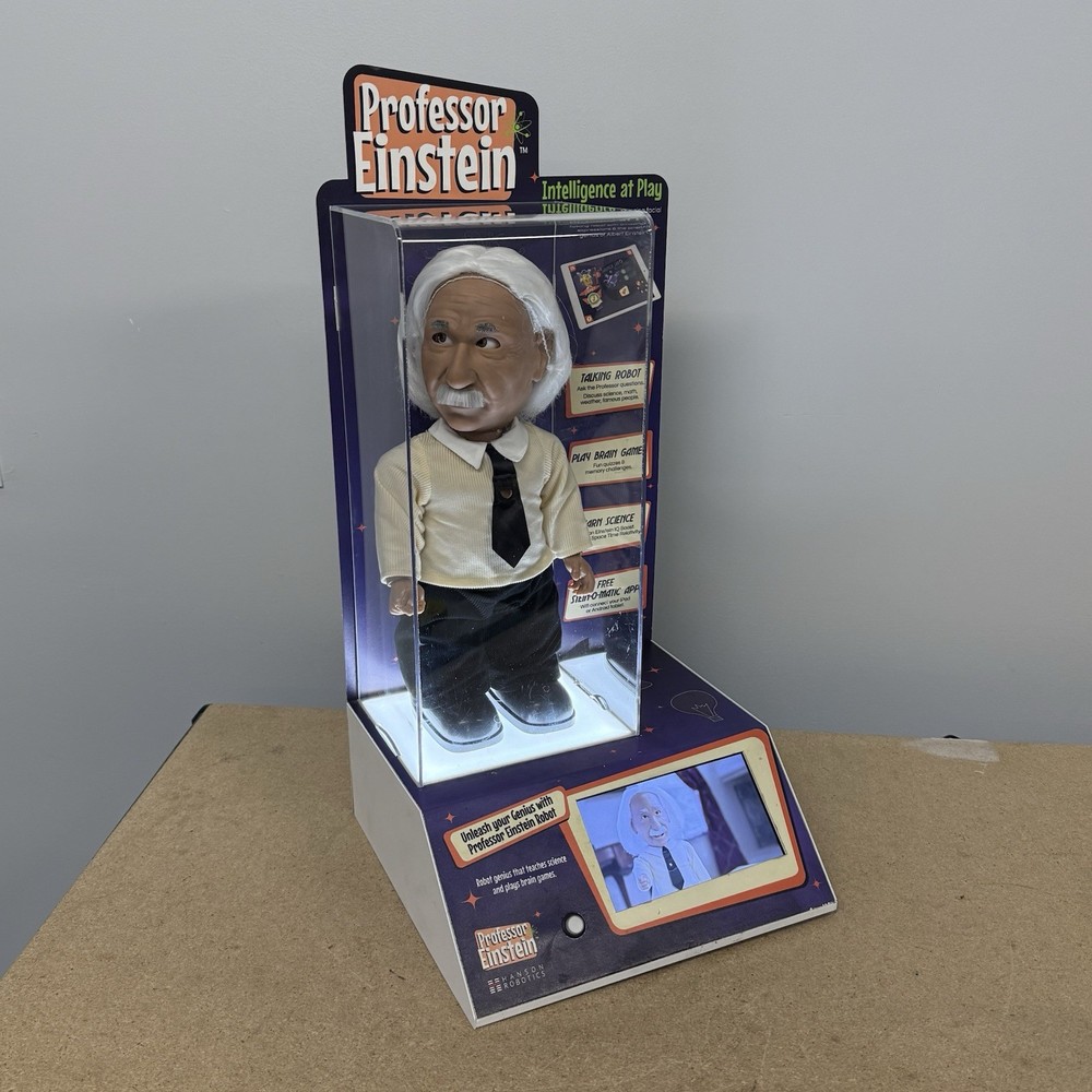 Professor Einstein Robot Hanson Robotics Interactive Tutor Genius STORE DISPLAY