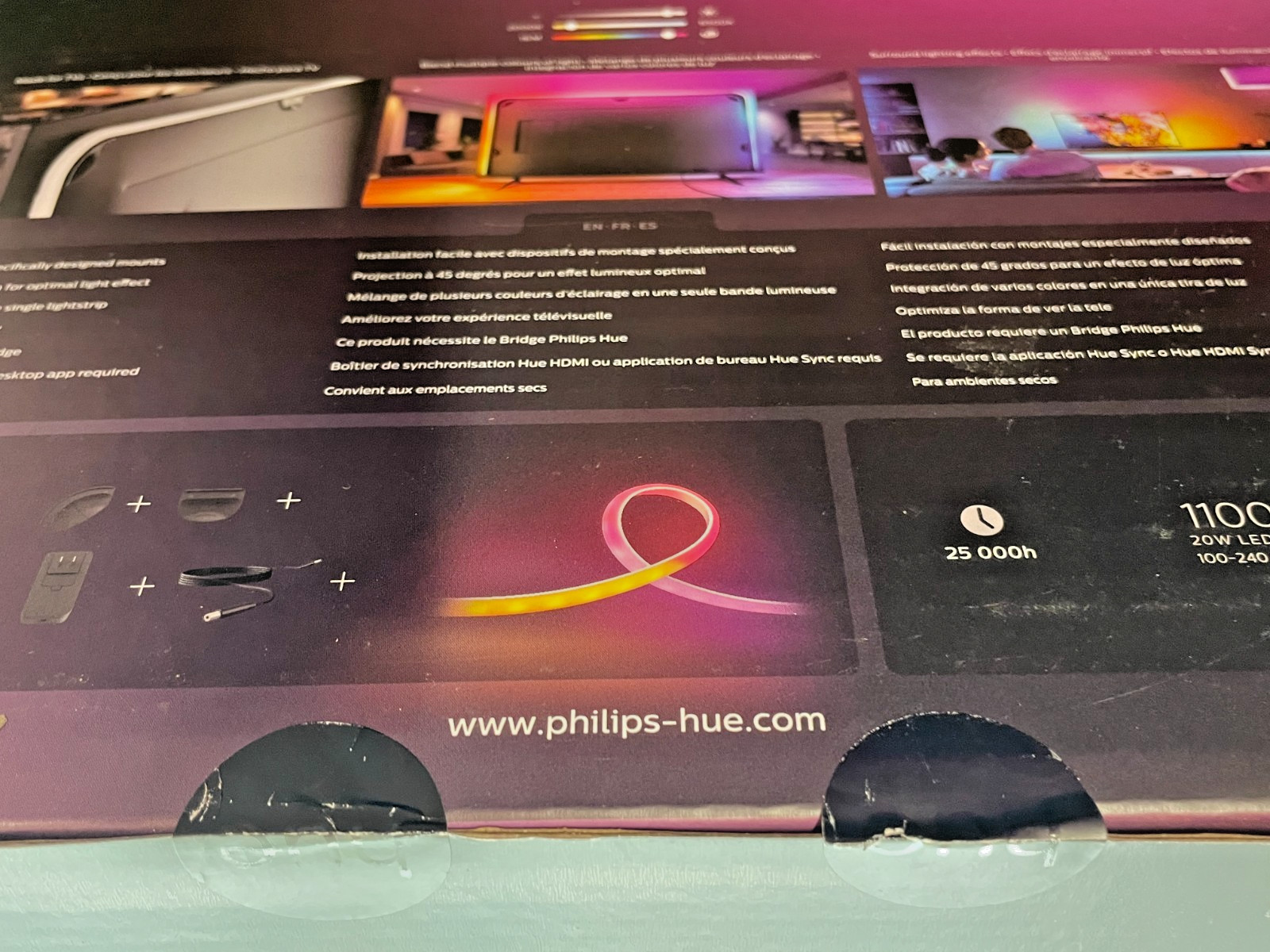 Philips Hue 65" Smart LED TV Backlight White and Color Ambiance - 560416