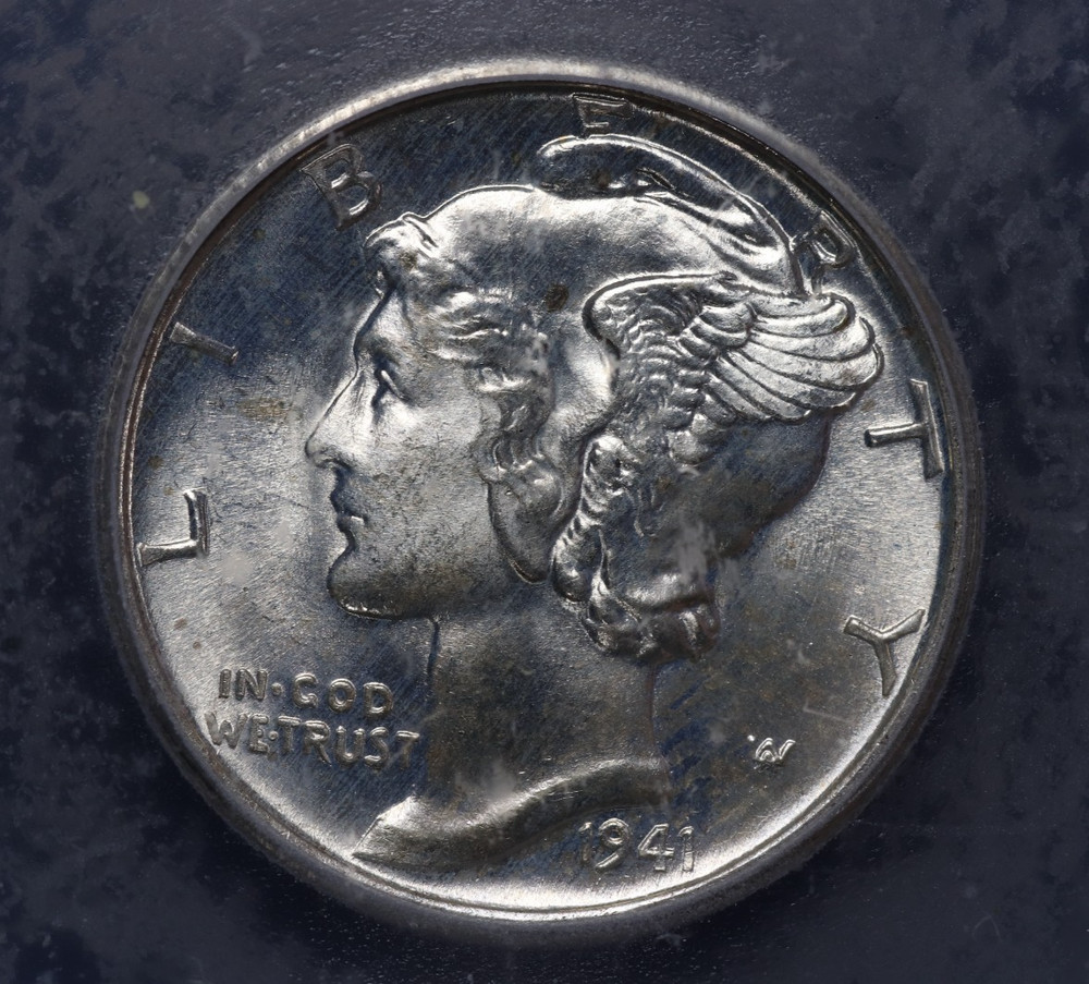 1941-S Mercury Dime 10C ICG MS67 FB