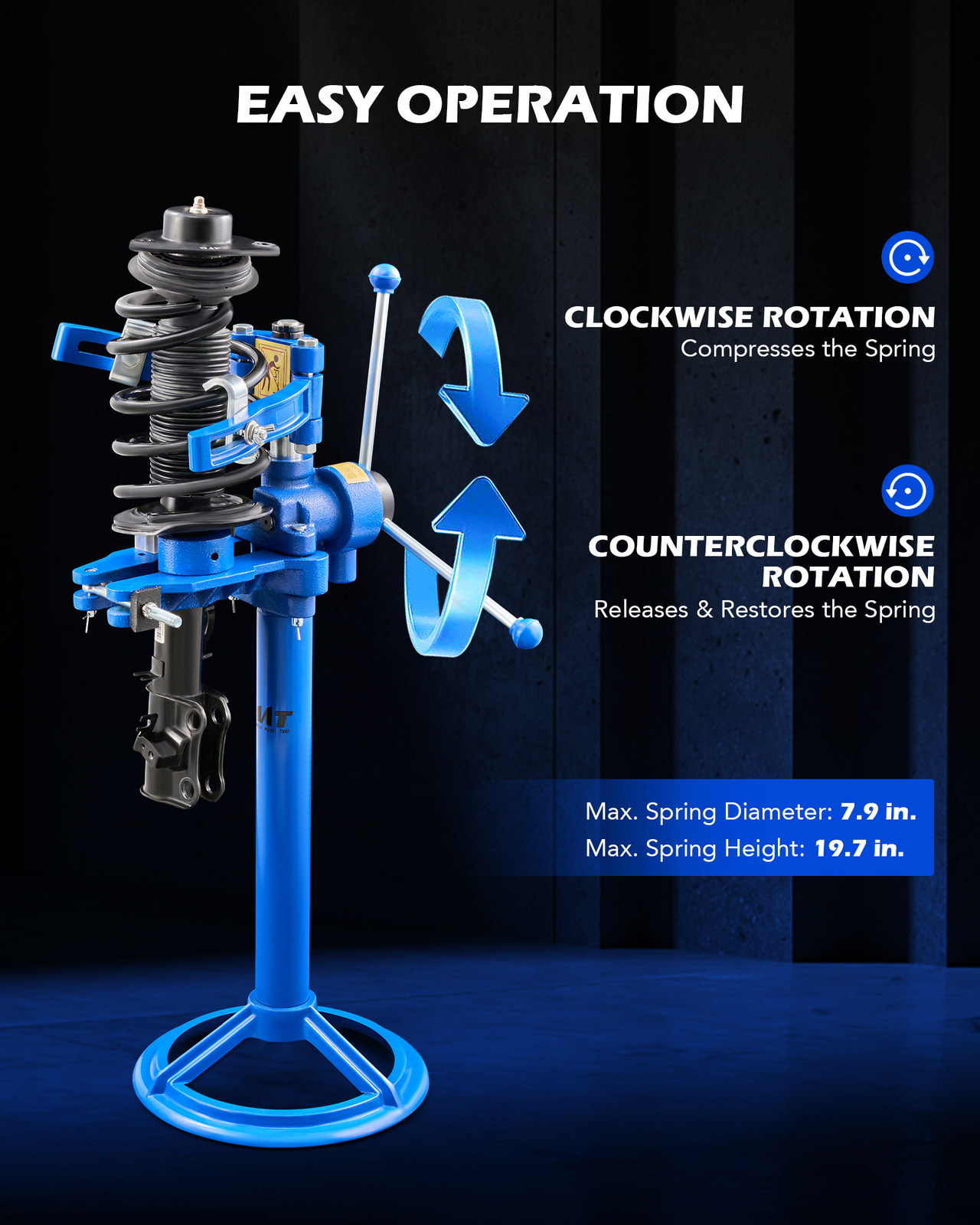OMT Auto Strut Spring Compressor 8" to 20" Height Spring Compressor Tool