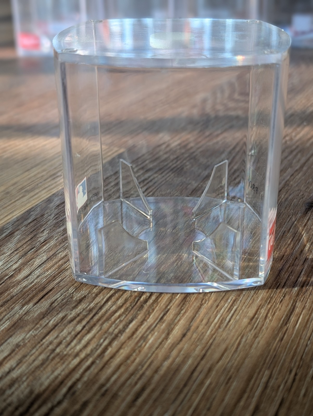 Lot Of 27 Clear Baseball Display Case Cubes Used MLB Logo Rawlings Mark Of A Pro