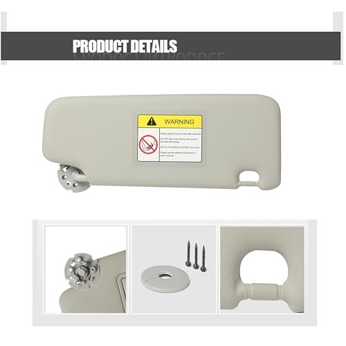 Driver Left Side Sun Visor Without Light Compatible with Chevy Cruze LEFT SIDE