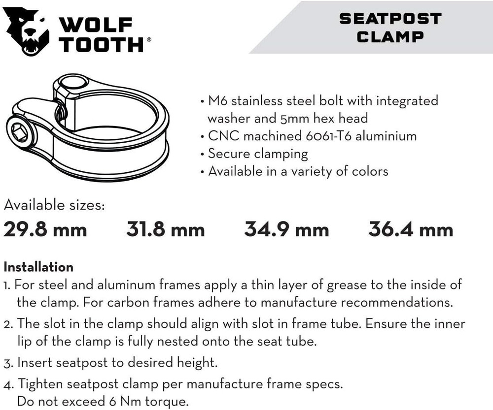 Precision-Machined Seatpost Clamp