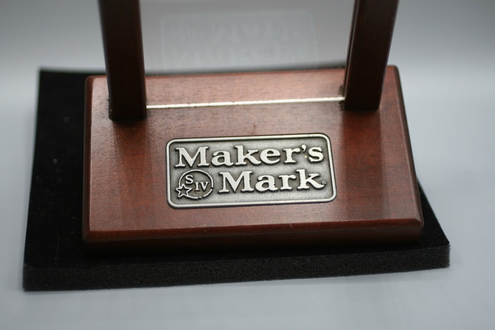 Makers Marks Bourbon Wood Table Display Z1