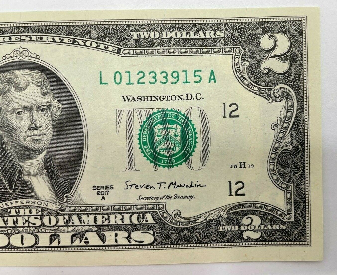 *Lot of TEN (10) 2017A CRISP $2.00 Two Bills Uncirculated Sequential Notes