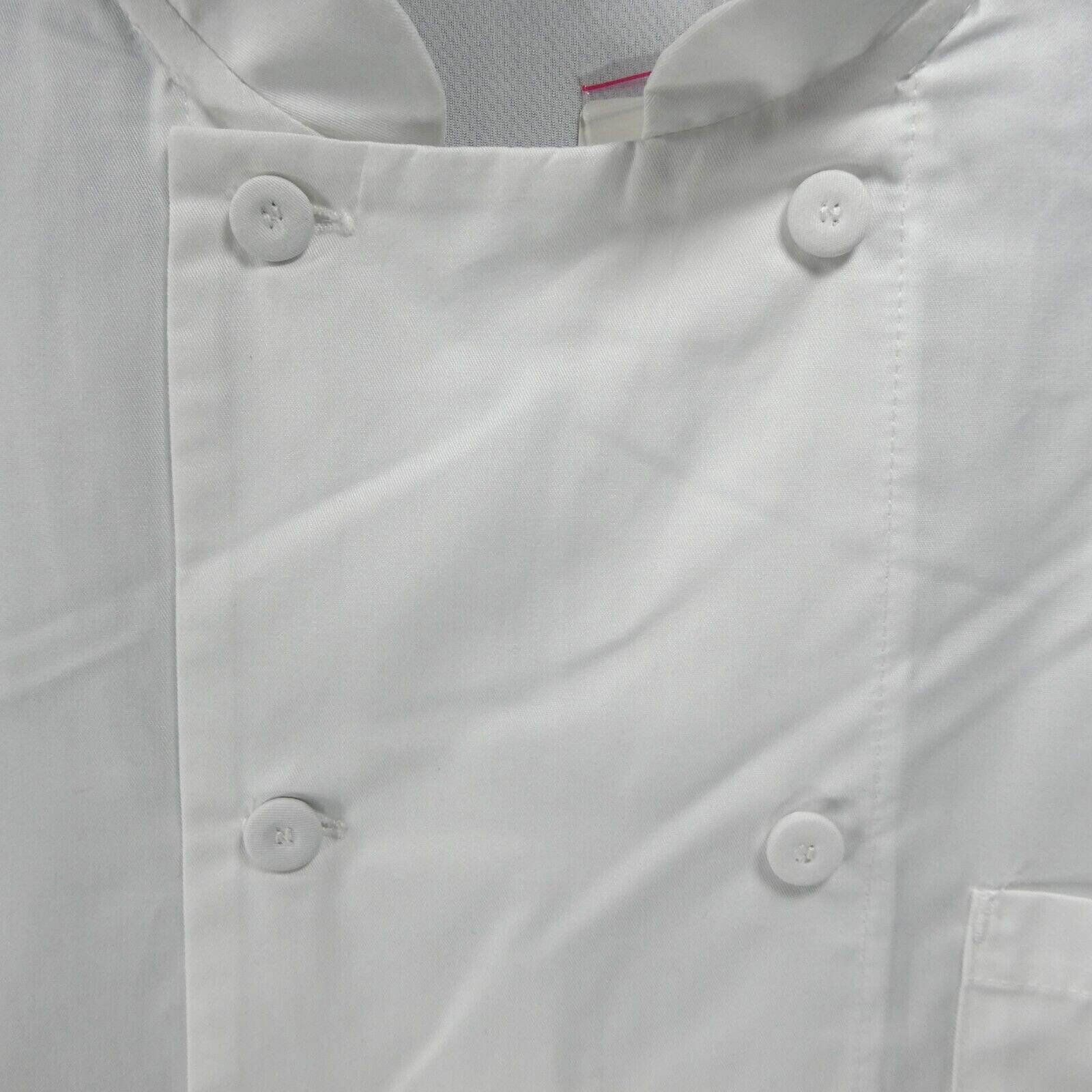New Chef Works Men's White 2XL Calgary Cool Vent Coat Chefs Jacket NWT
