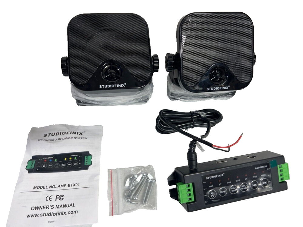 StudioFinix BT Audio Amplifier System - New, No Retail Packaging