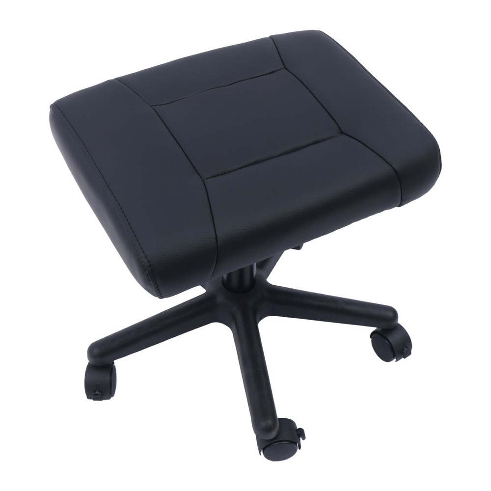 Office Foot Stool with Wheels, Height Adjustable Rolling Leg Rest Adjustable