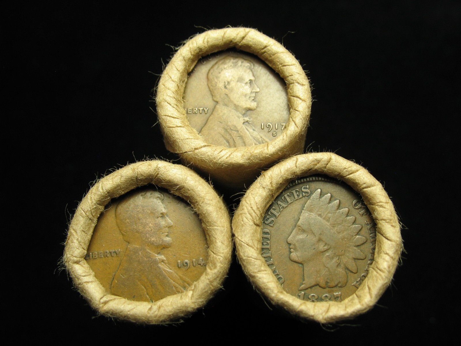 🔥ONE SHOTGUN ROLL 50 INDIAN HEAD CENT TEEN WHEAT PENNY 1858-1919 COIN LOT🔥