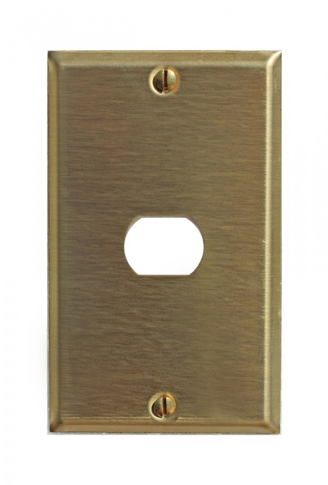 Switchplate Brushed Brass 1 Interchangeable/Despard | Renovator's Supply