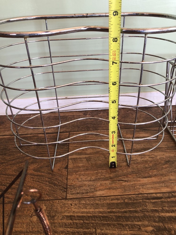 3 Metal Wire Baskets, Kitchen Bathroom Storage Organization
