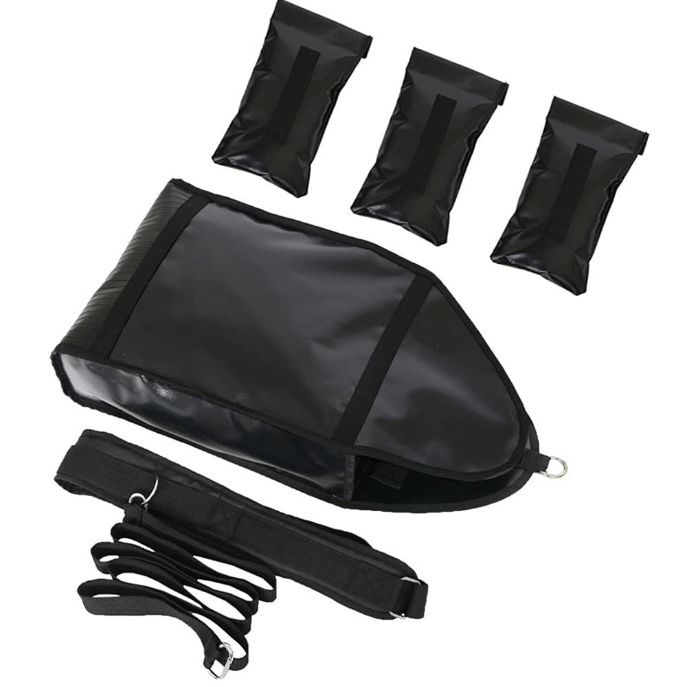 Running Weight Bag Speed Training Sandbag Adjustable Medium, Black