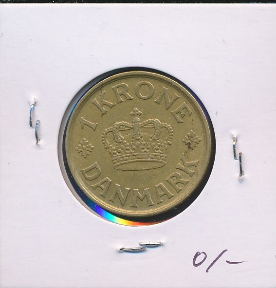 DENMARK - 1 KRONE 1925 - BRASS - #1588