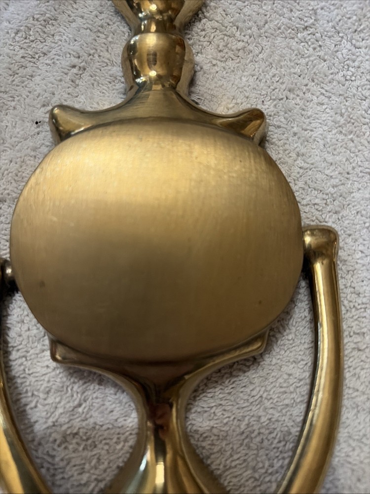Large Solid Brass Door Knocker 8.5" x 4”