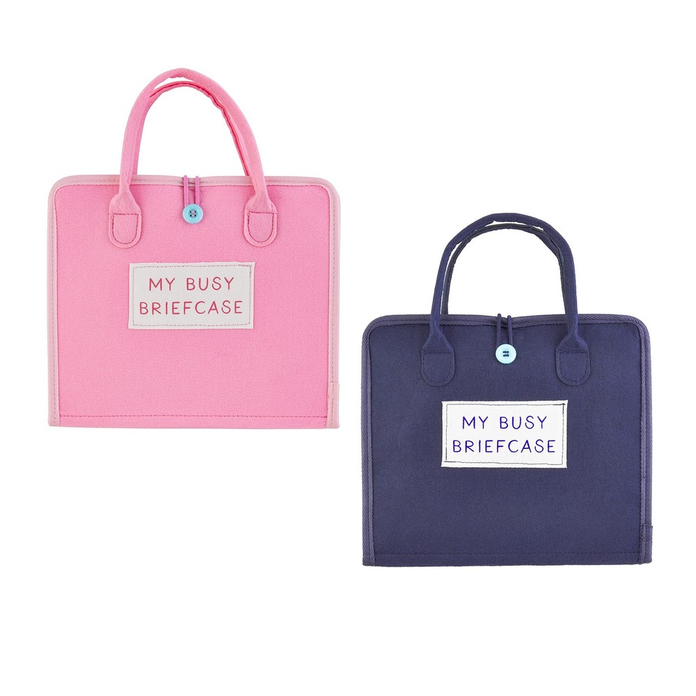 Mud Pie Blue My Busy Briefcase
