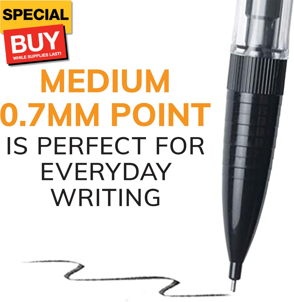Xtra-Smooth Mechanical Pencils with Erasers, Medium Point (0.7Mm), 10-Count Pack