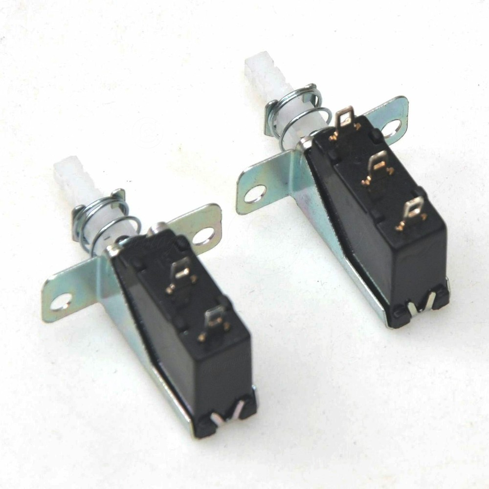 2x Universal Self-Locking Switch 2/3Pins Key Switch For Speaker Range Hood Fix