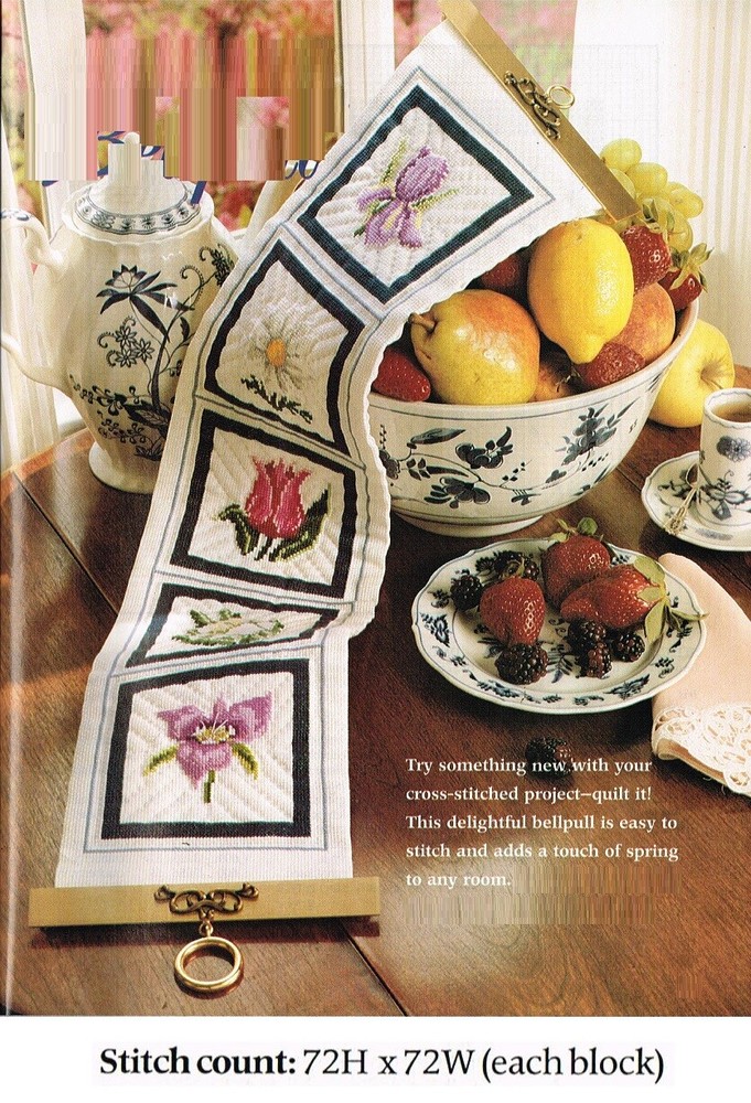 FLOWERS QUINTET   CROSS STITCH PATTERN ONLY - YD  SUV