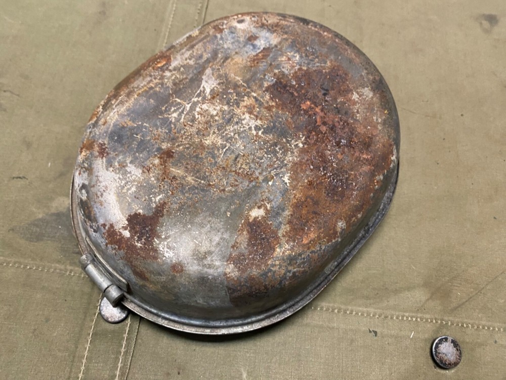ORIGINAL WWII US ARMY M1942 MESS KIT, EARLY WAR VERSION- DATED 1942