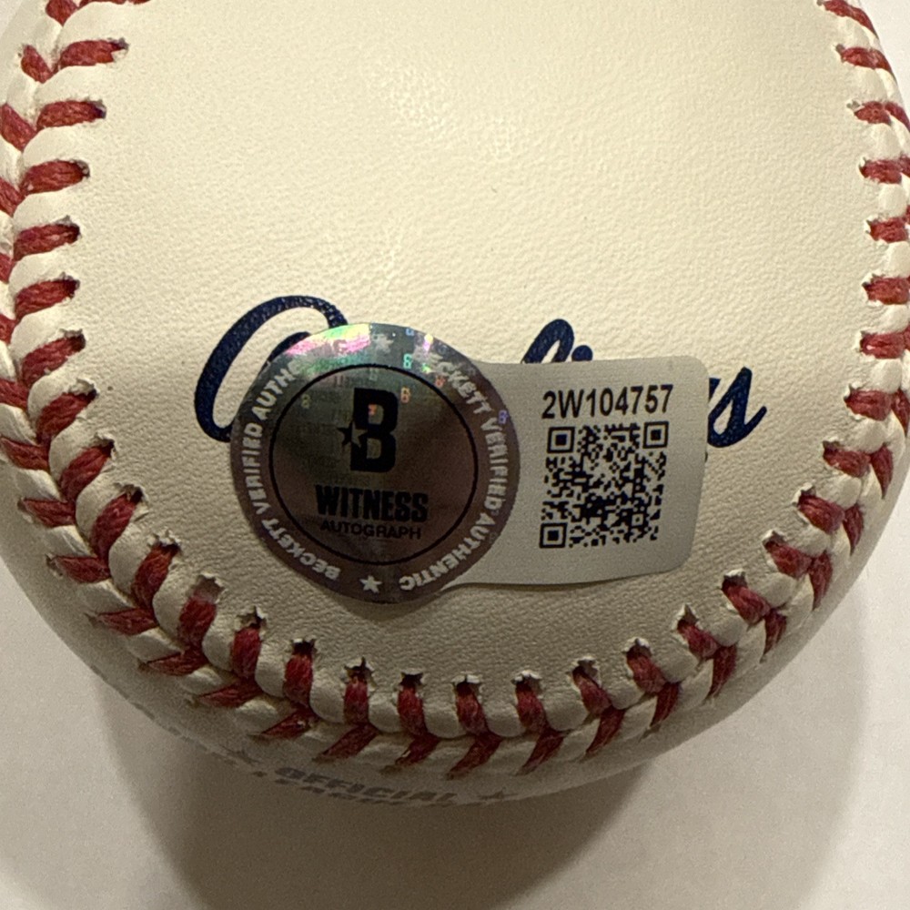 Colson Montgomery Signed Baseball White Sox w/Beckett BAS Includes Case