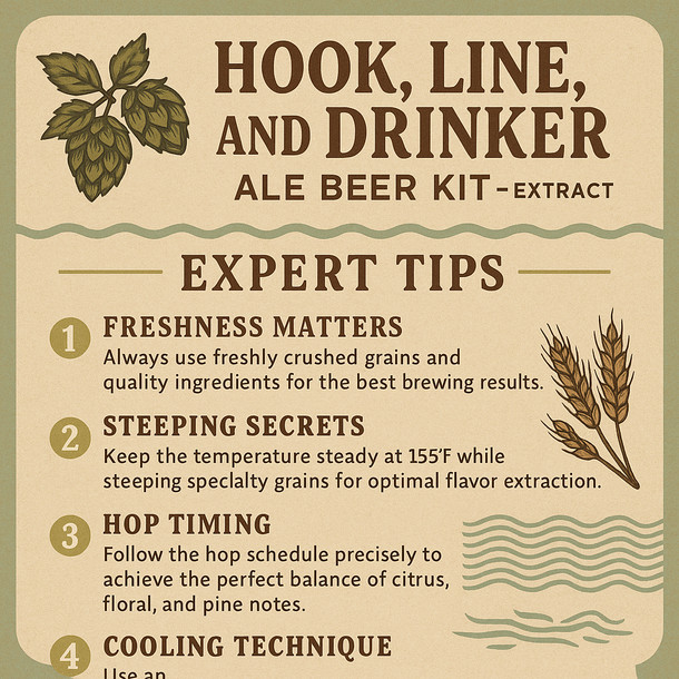 Label Peelers Hook, Line, and Drinker Ale Beer Kit - Extract