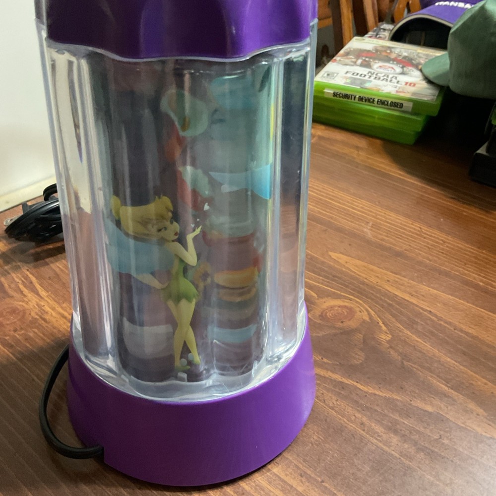 Tinkerbell Nightlight Vintage 2003 Disney Rotating WORKING