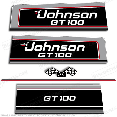 Fits Johnson 1990's GT 100 Decals