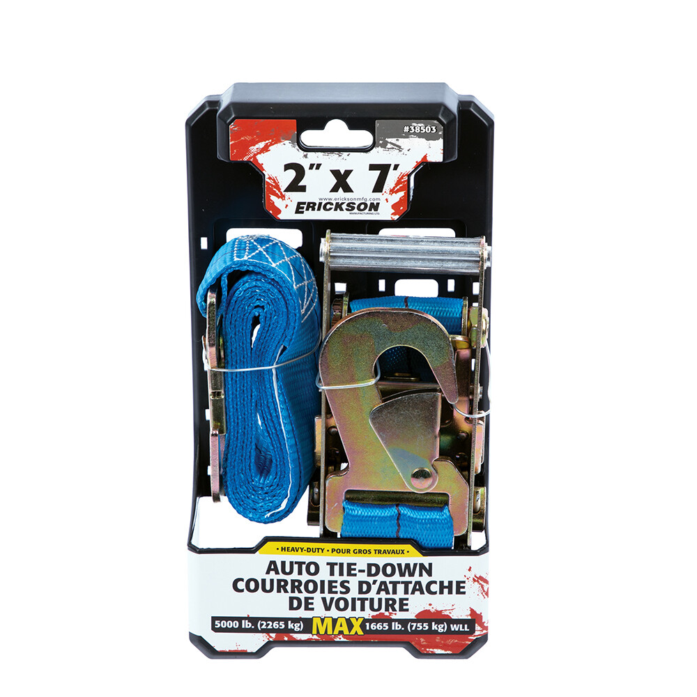 Erickson 58503 2" X 7' 5000 LB Car Tie Down Strap