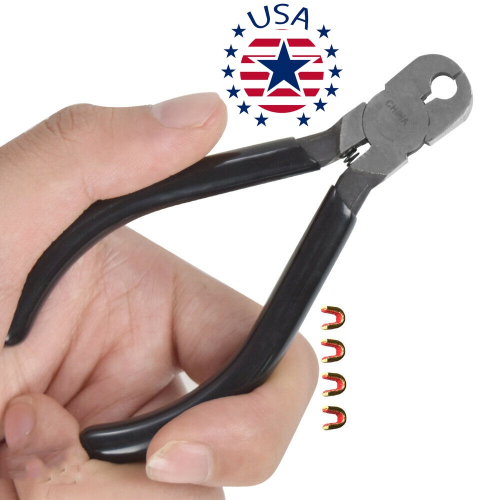 1 Set Pliers With 4pcs Brass Buckle Clip Knocks Archery Bow String Nocking Tool
