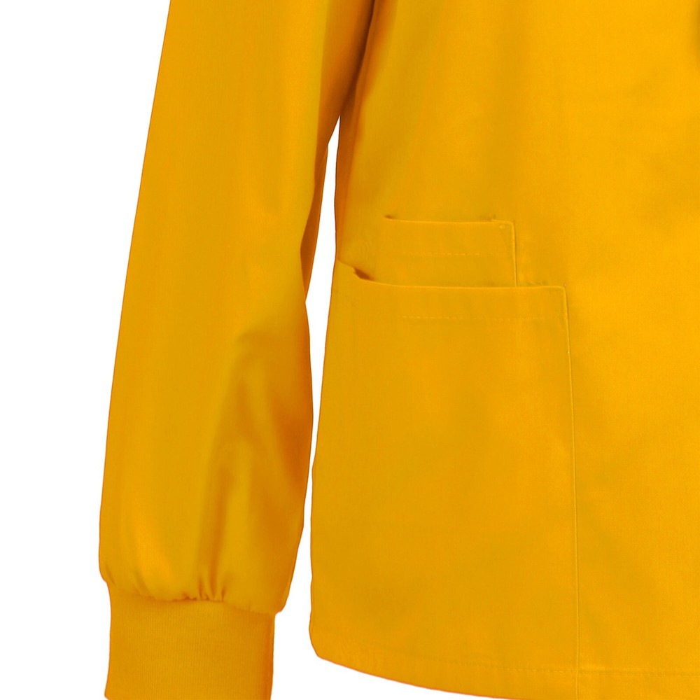Womens Scrub Jacket Snap Front Warm-up Jacket