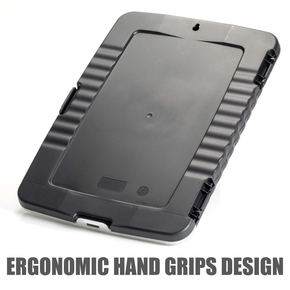 Officemate OIC Slim Clipboard Storage Box with Calculator