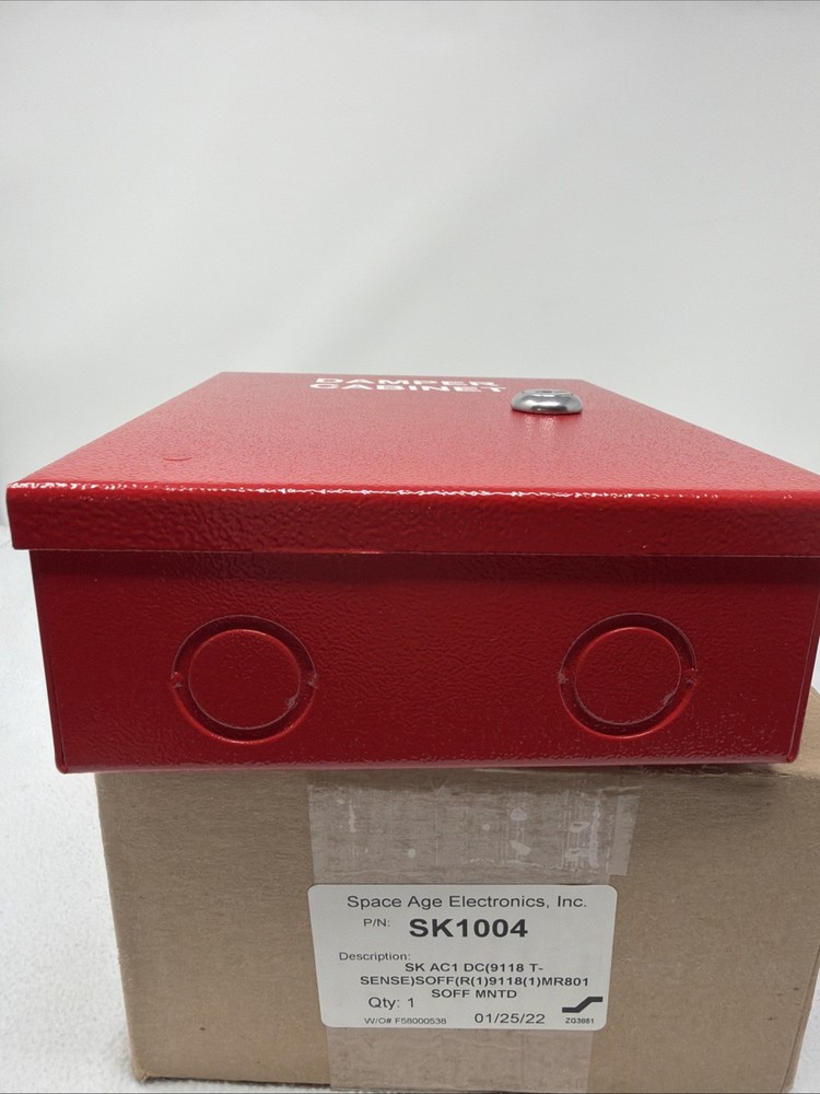 Space Age Electronics P/N SK1004 Damper Cabinet Red