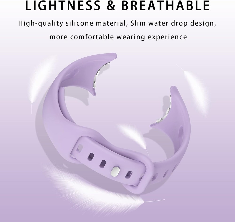 Adjustable Soft Silicone Strap Compatible with Google Pixel Watch 41mm