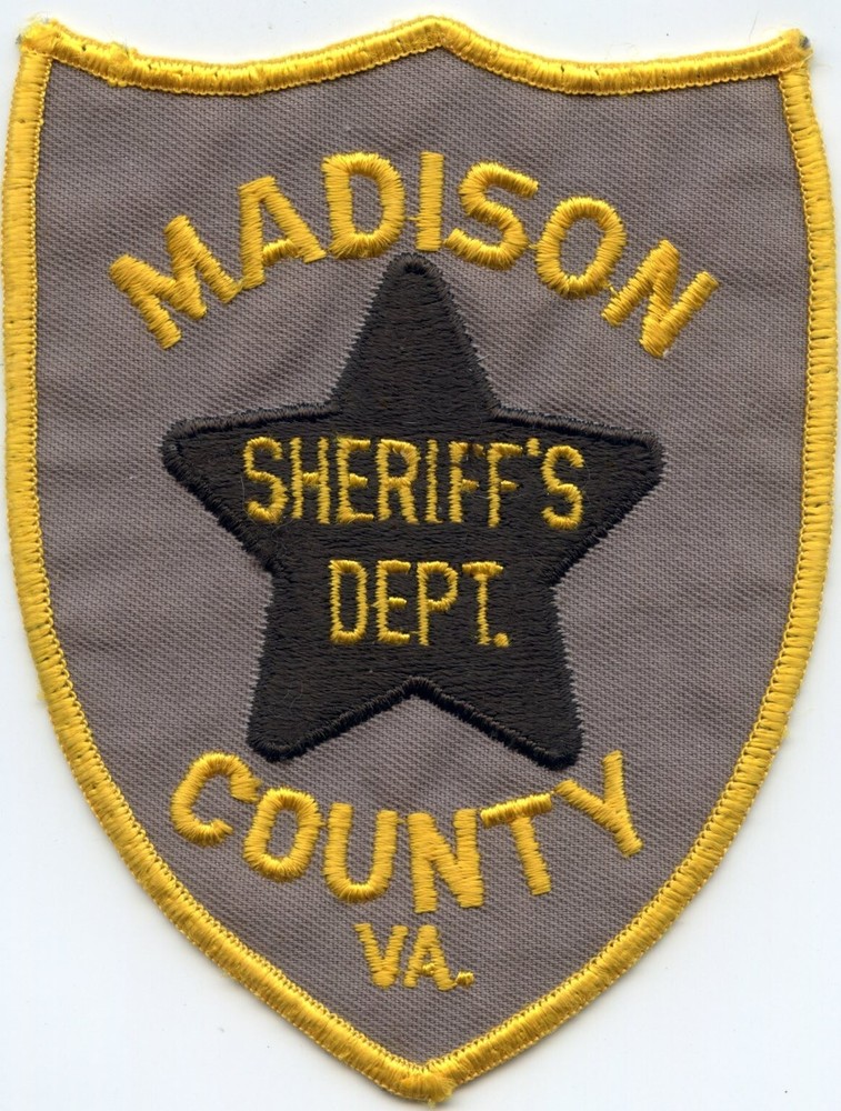 MADISON COUNTY VIRGINIA SHERIFF POLICE PATCH