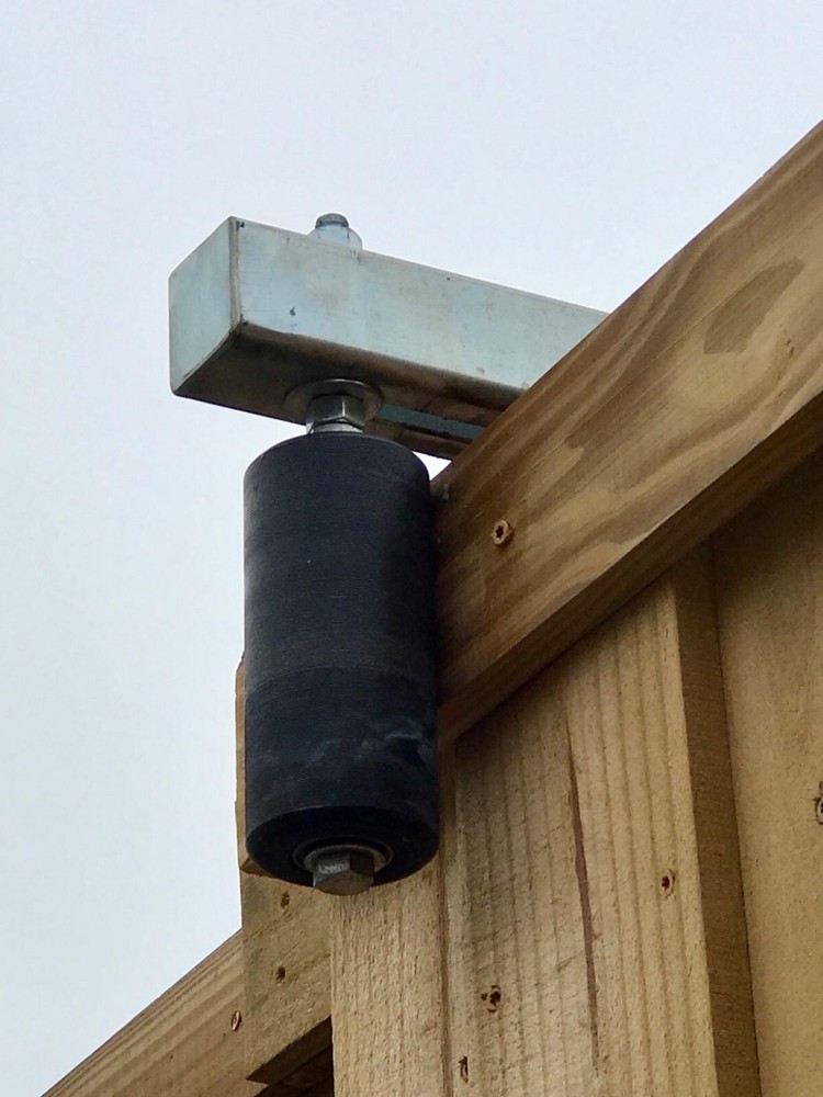 Slide Gate Rollers Guide for Sliding Rolling Gate Rear Post Bolted Bracket Mount