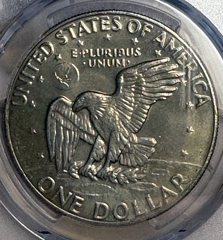 1977 ike dollar PCGS 63 Gold Shield
