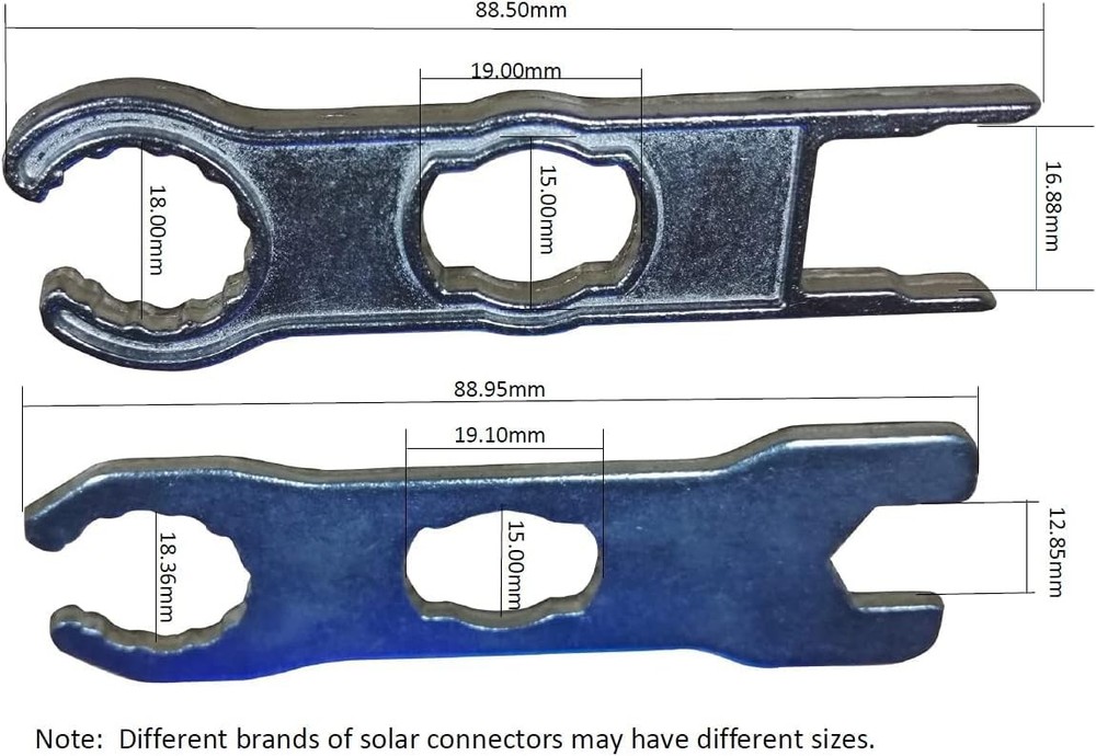 Sunway Solar Panel Connector Tool Works For Connectors 1Pair, Silver