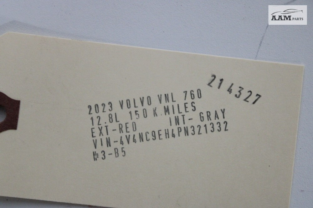 2019-2023 VOLVO VNL 760 FRONT DASH DIFF DIFFERENTIAL LOCK SWITCH 22392435 OEM