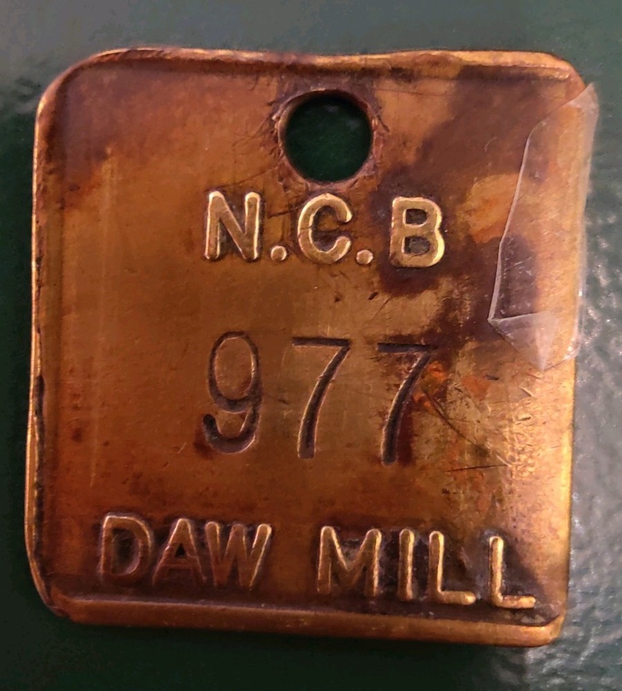 Daw Mill Colliery Pit Check marked NCB Dawn Mill 977