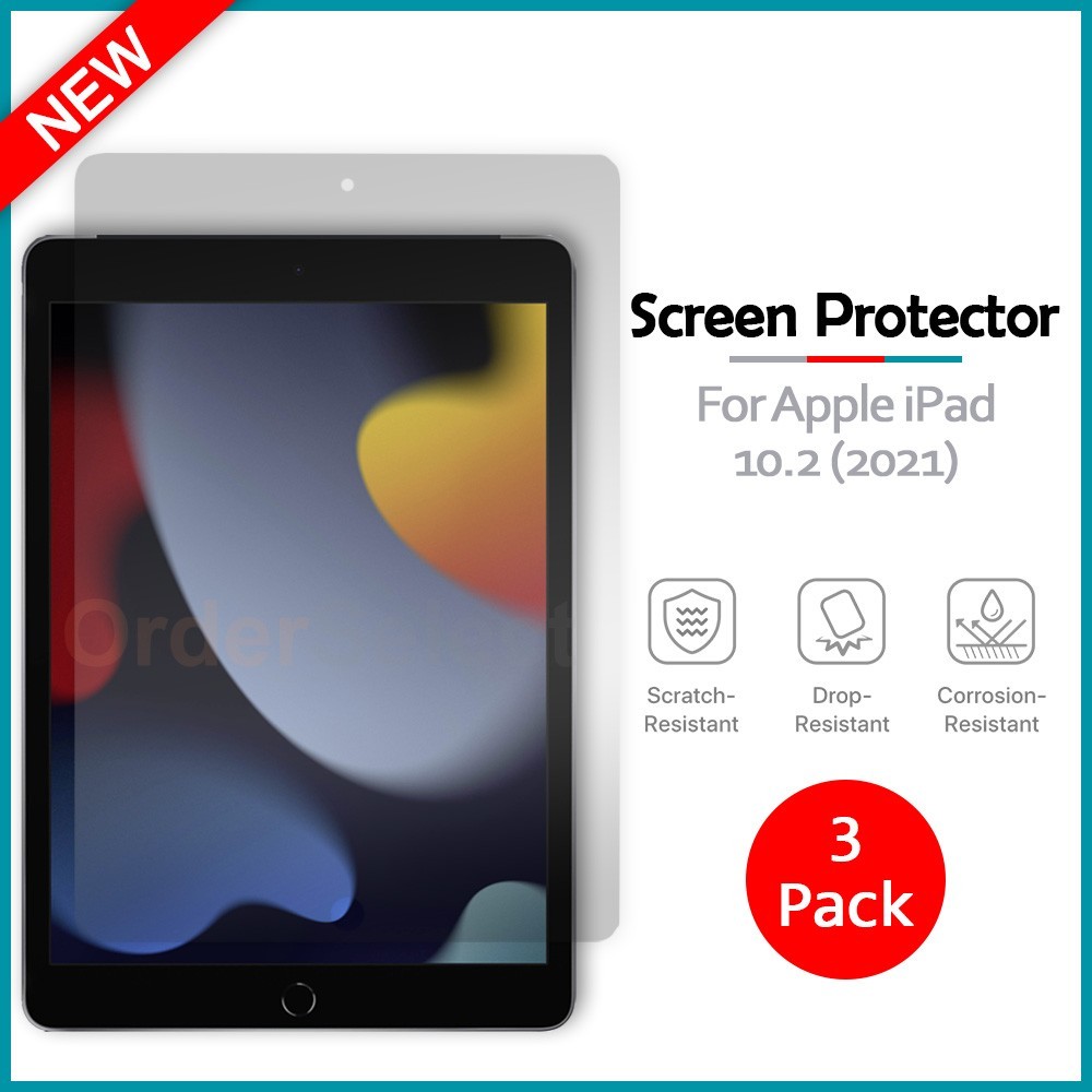 3-Pack Screen Protector For Apple iPad 10.2 (2021)