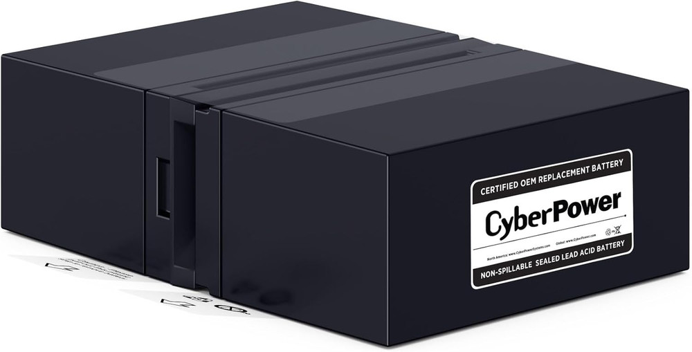 RB1280X2B UPS Replacement Battery Cartridge, Maintenance-Free, User Installable,