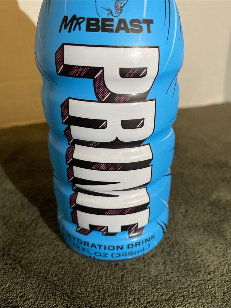 Mr Beast Prime Empty Hydration Drink Bottle 12 Fl Oz